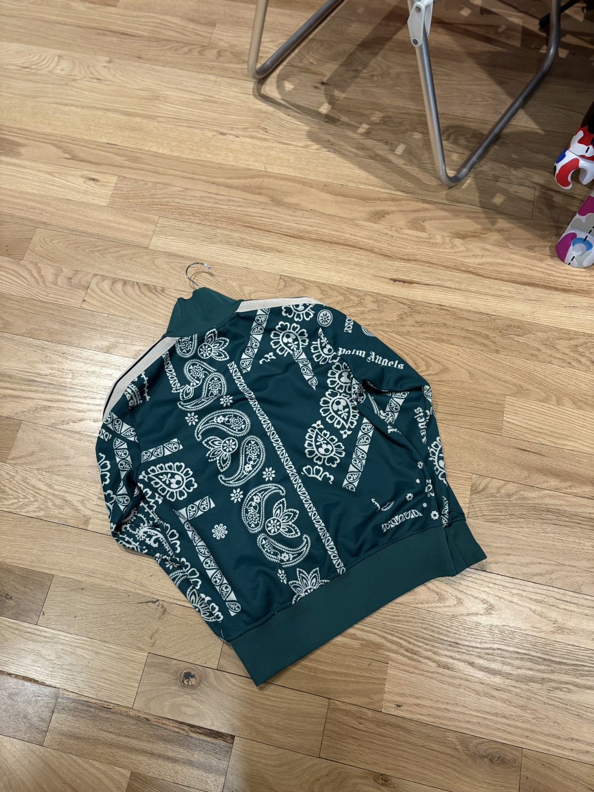 Palm Angels Palm Angels Green Paisley Track Jacket Size Medium Size US M / EU 48-50 / 2 - 2 Thumbnail