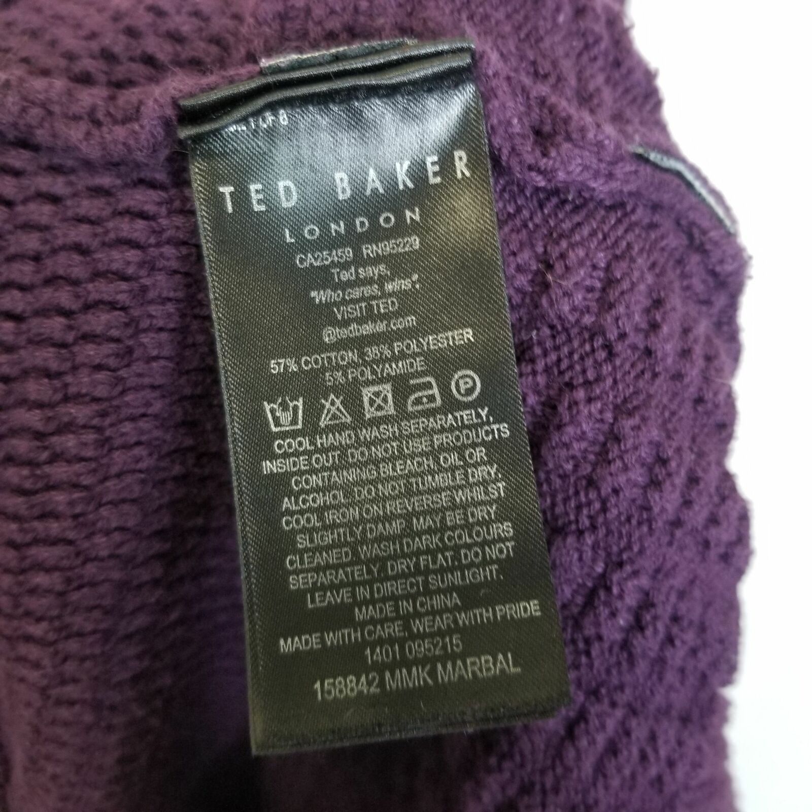 Ted Baker Ted Baker Mens Fisherman Sweater Cable Knit Coastal Preppy Size US L / EU 52-54 / 3 - 8 Thumbnail