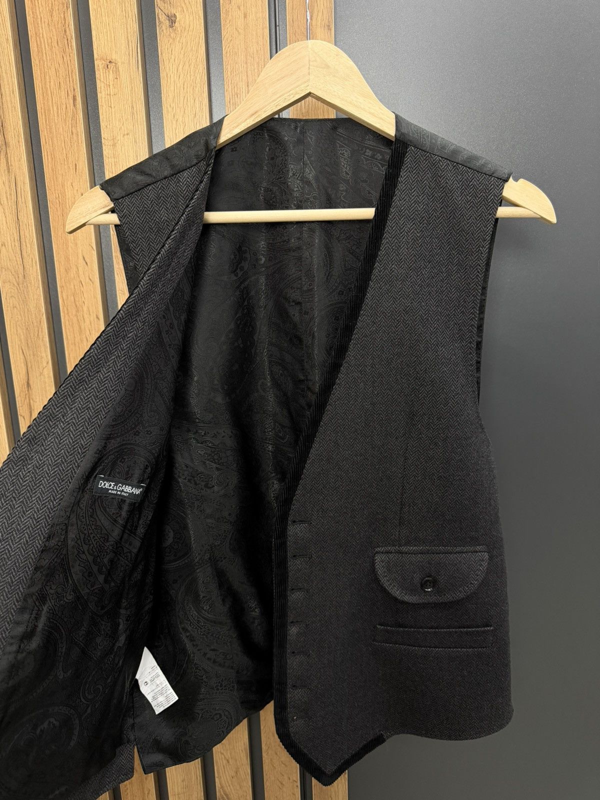 Dolce & Gabbana Dolce & Gabbana Wool Waistcoat Size 52 Size US L / EU 52-54 / 3 - 7 Thumbnail