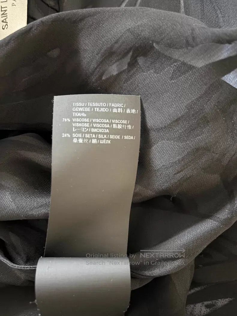 Saint Laurent Paris Saint Laurent Paris Black Short Sleeve Shirt i Size XXS / US 00 / IT 34 - 6 Thumbnail