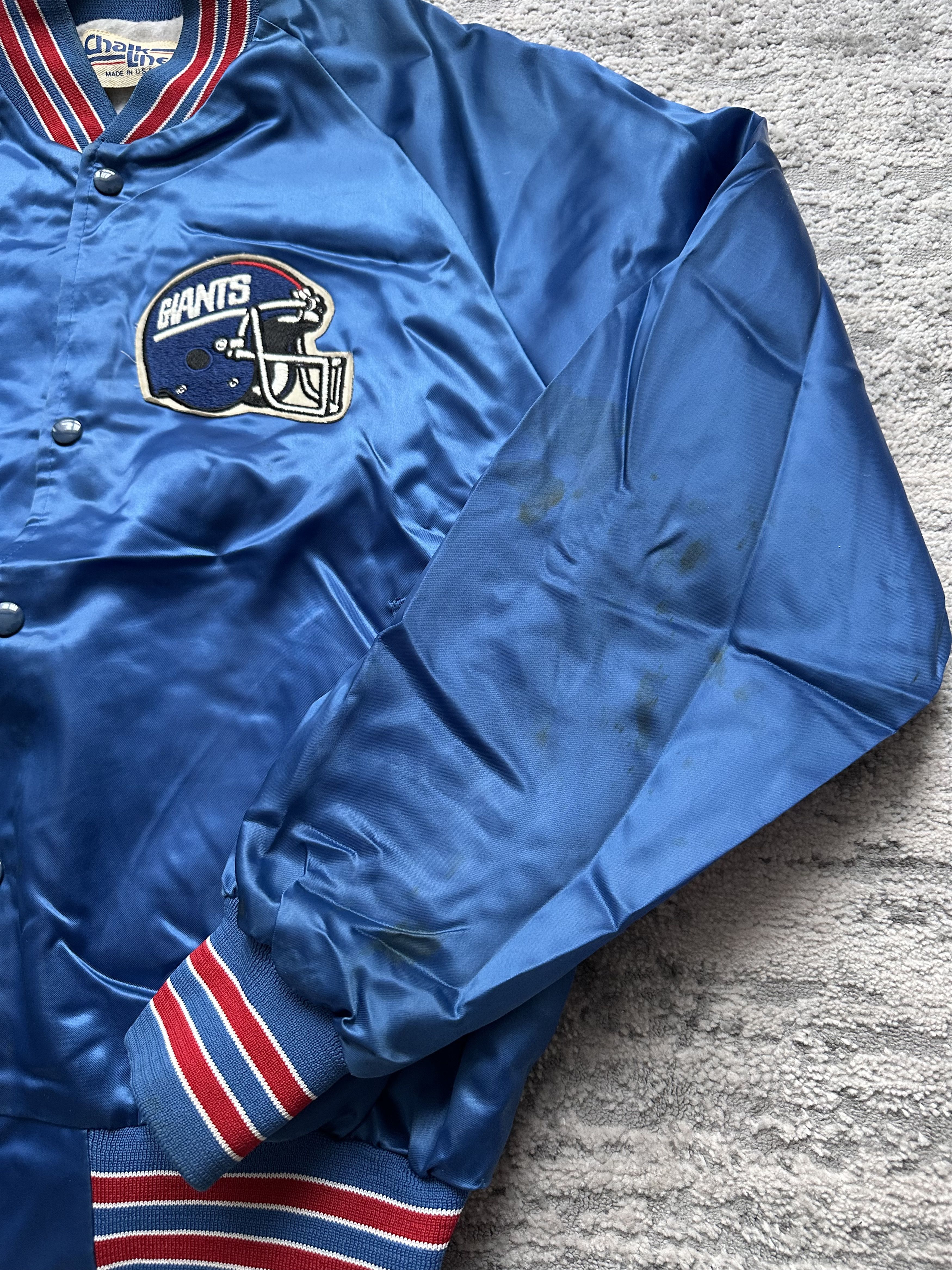 Vintage Nfl Giants Vintage Bomber Jacket Size US L / EU 52-54 / 3 - 4 Thumbnail