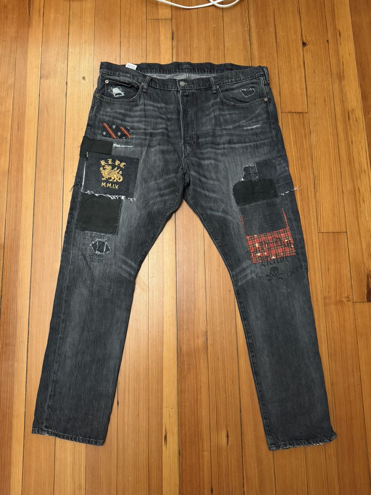 Polo Ralph Lauren *rare* Polo Ralph Lauren patchwork varick denim jeans Size US 40 / EU 56 - 1 Thumbnail