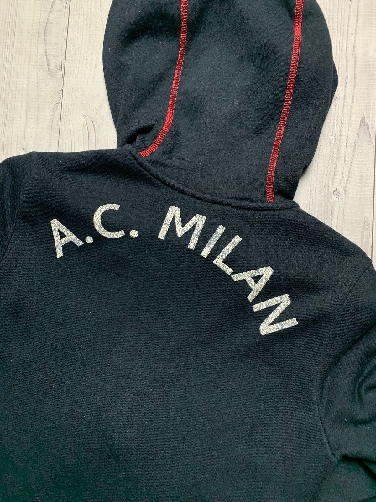Adidas × Vintage Vintage adidas AC Milan soccer zip hoodie size S women’s Size S / US 4 / IT 40 - 5 Thumbnail