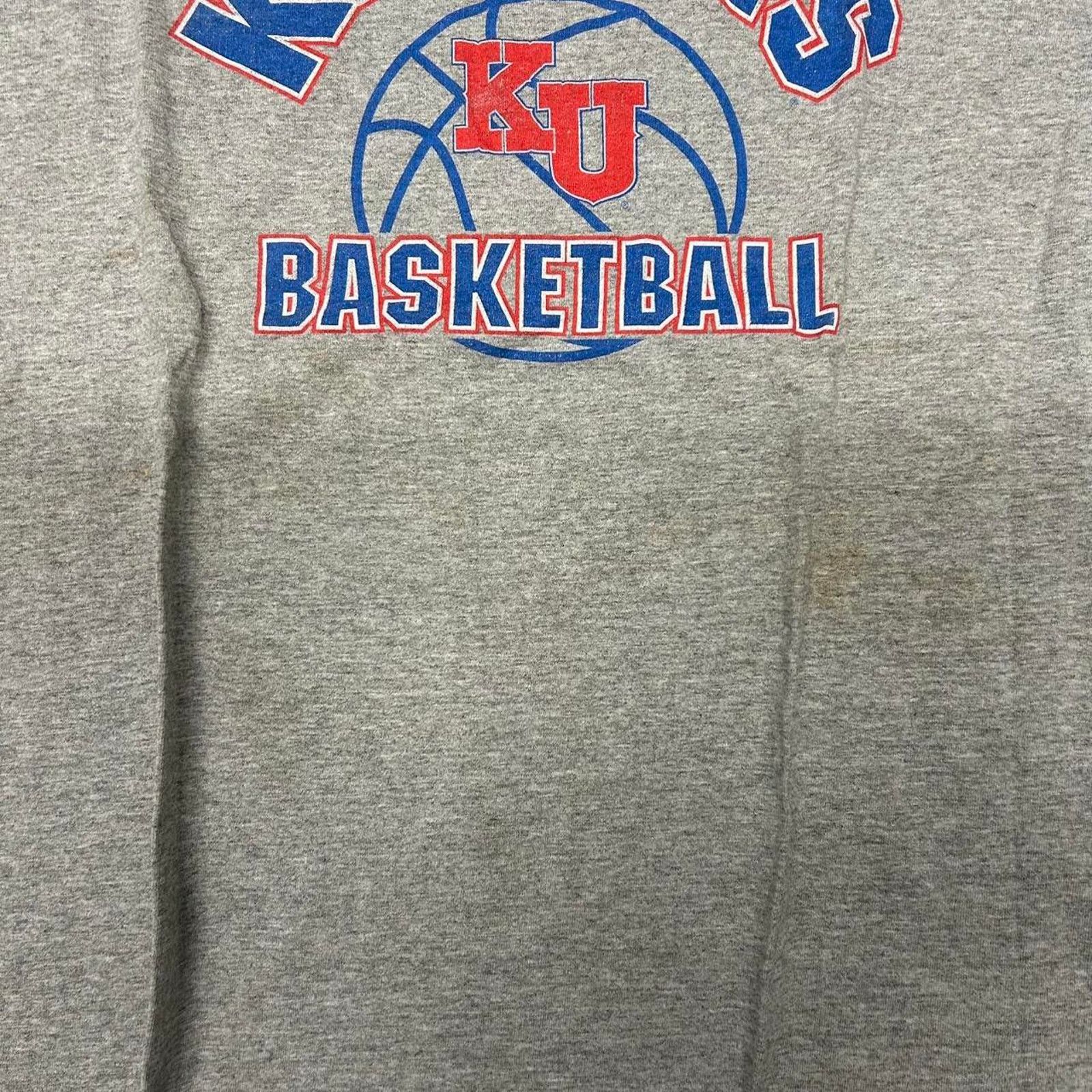 Other Grey and blue vintage Kansas Basketball T-shirt Size US XXL / EU 58 / 5 - 3 Thumbnail