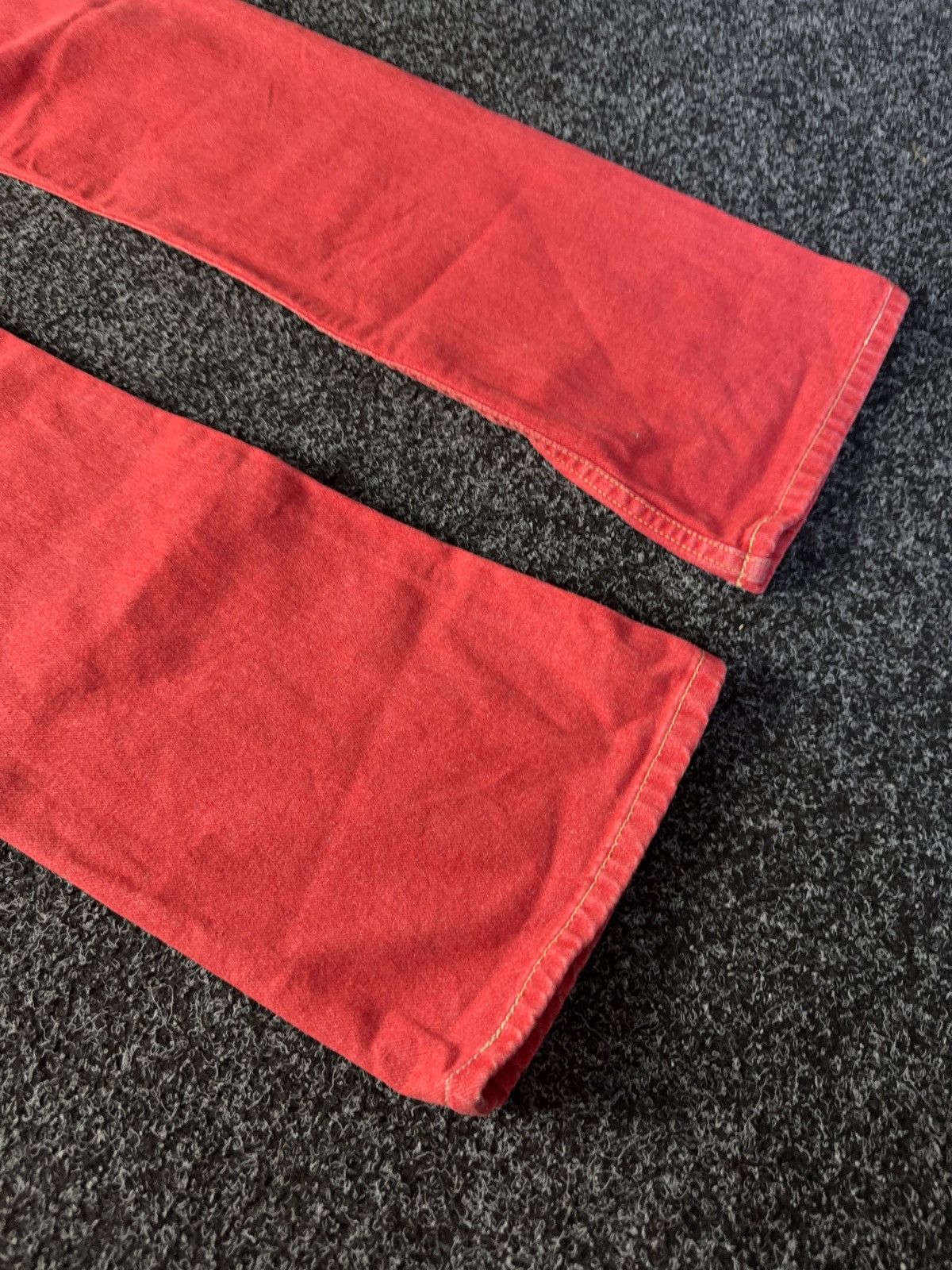 Japanese Brand × Tommy Hilfiger Tommy Hilfiger Hipster Red Flare Jeans Y2K Japanese style Size 27" / US 4 / IT 40 - 12 Thumbnail