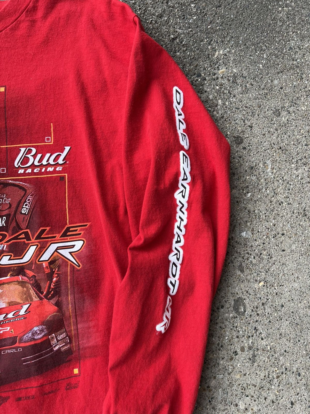 NASCAR × Vintage Vintage Dale Earnhardt Jr Budweiser NASCAR L/S Shirt size L Size US L / EU 52-54 / 3 - 2 Thumbnail