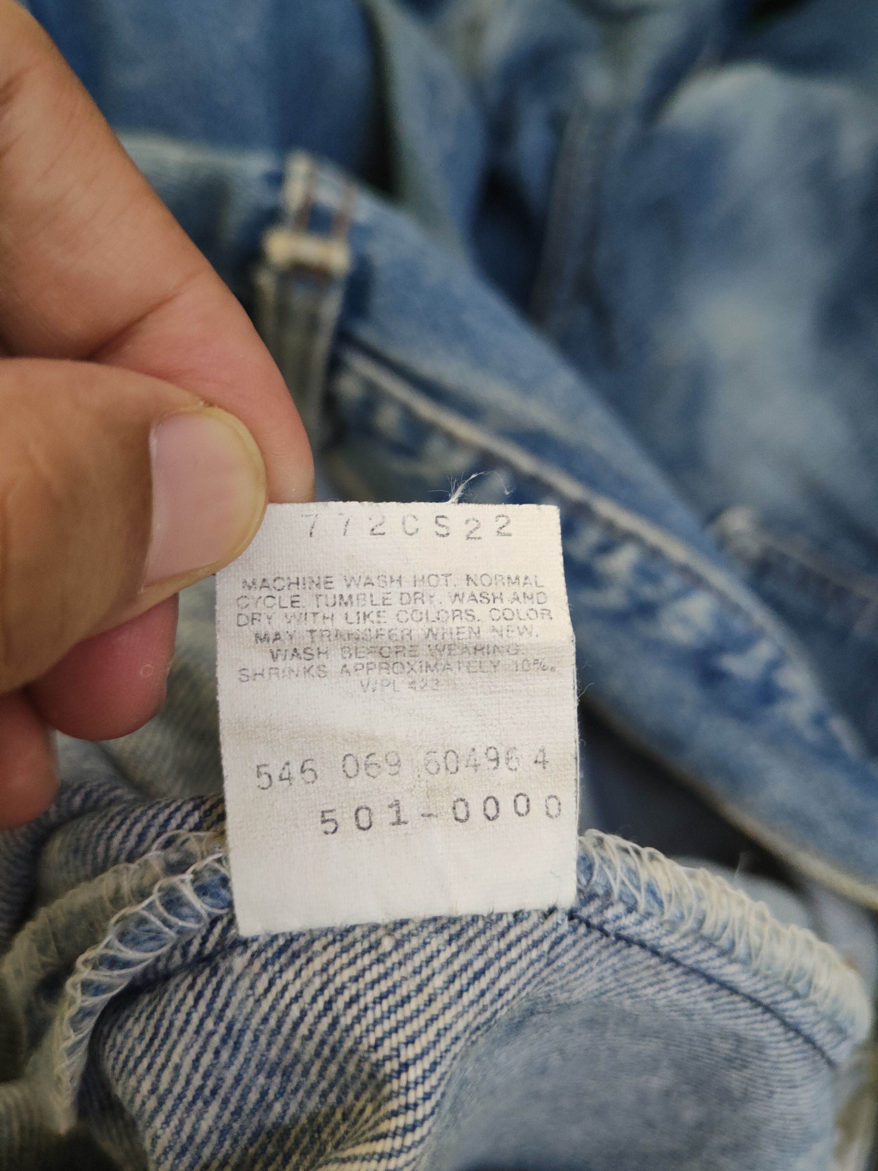 Levi's DL Levi's Blue Distressed Ripped Jeans# 46-891 Size US 34 / EU 50 - 14 Thumbnail
