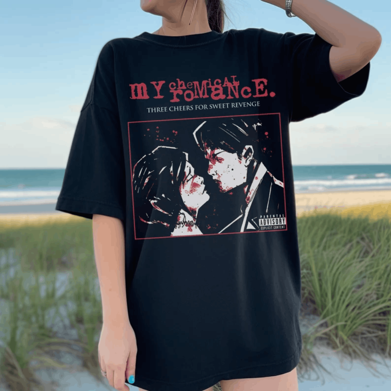 Band Tees × Vintage Mcr shirt, Band Shirt, Vintage Shirt, chemical romance shirt Size US L / EU 52-54 / 3 - 3 Thumbnail