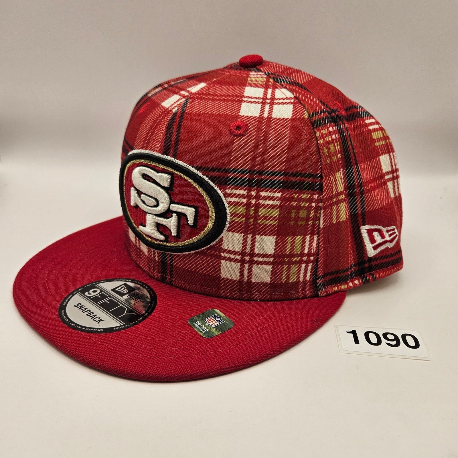 New Era NEW ERA X SAN FRANCISCO 49ERS NFL PLAID RED SNAPBACK HAT NWT Size ONE SIZE - 2 Thumbnail