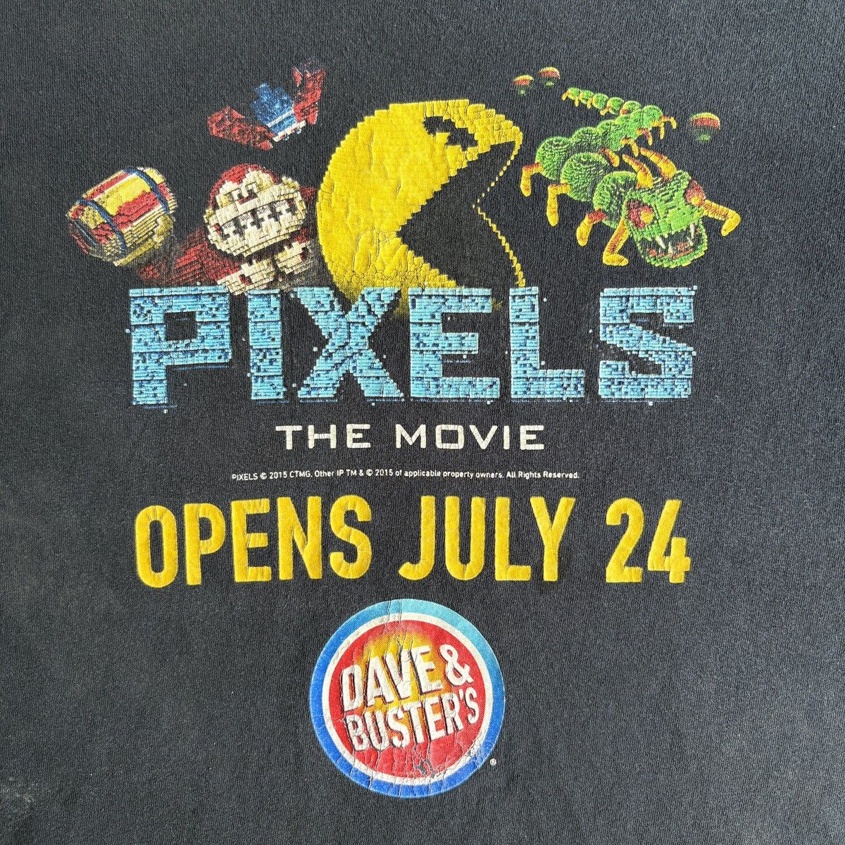 Nintendo Promo Pixels The Movie 2015 Dave & Busters Size US L / EU 52-54 / 3 - 2 Thumbnail