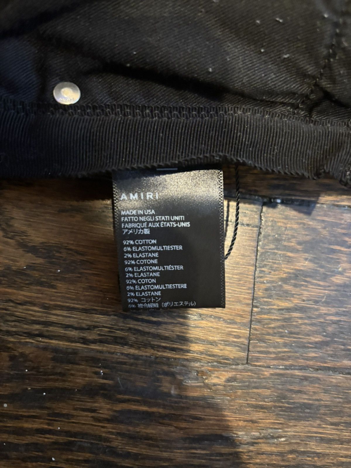 Amiri Amiri MX1 Iridescent Aged Black Denim Size US 38 / EU 54 - 5 Thumbnail