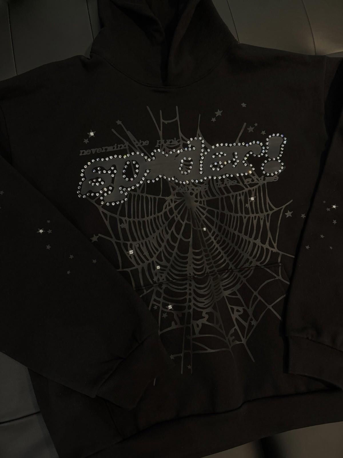 Sp5der Sp5der Black VVS Stone Hoodie Size (XXL) 2026 100% Authentic Size US L / EU 52-54 / 3 - 4 Thumbnail