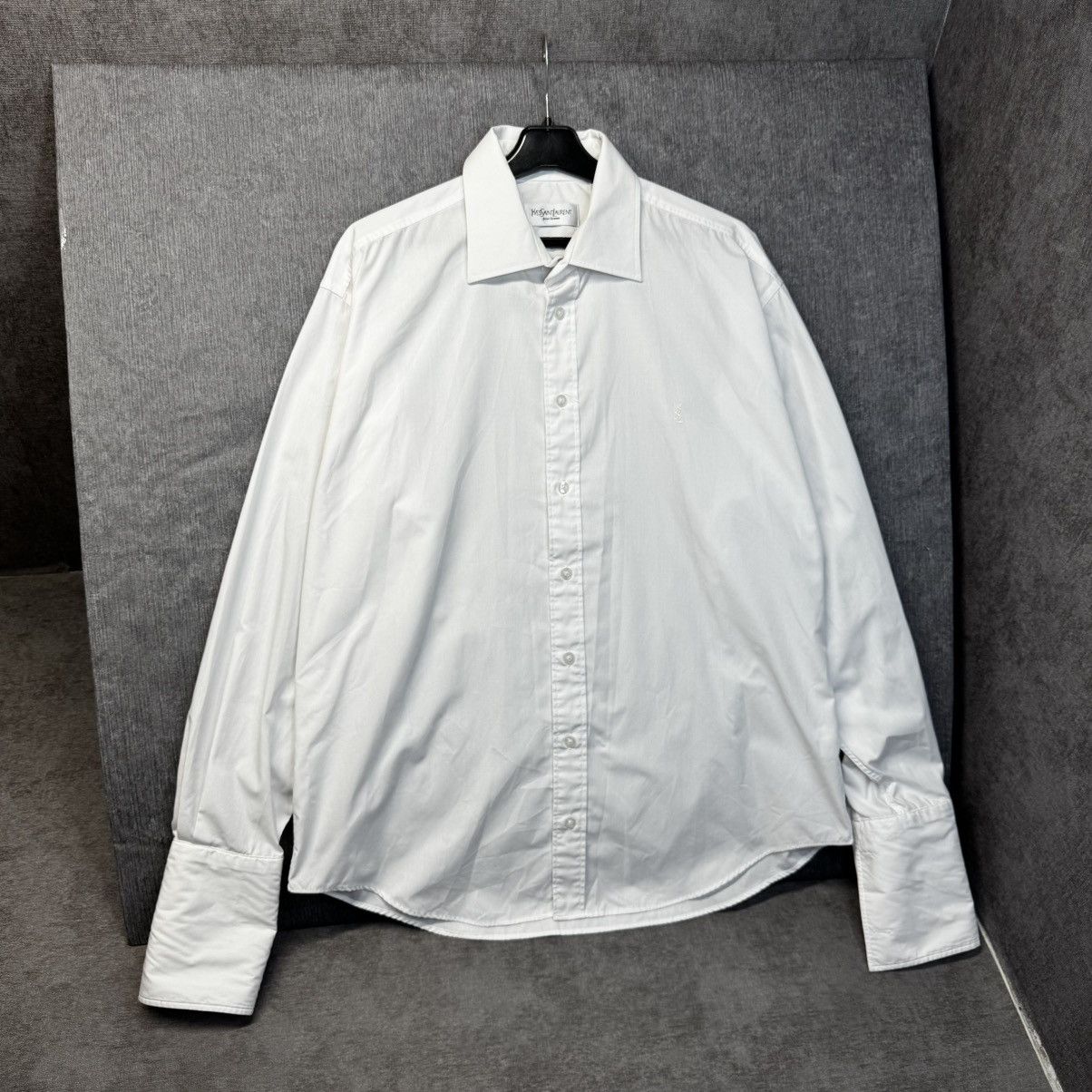 Yves Saint Laurent Yves Saint Laurent YSL long sleeve shirt white Size US L / EU 52-54 / 3 - 1 Thumbnail