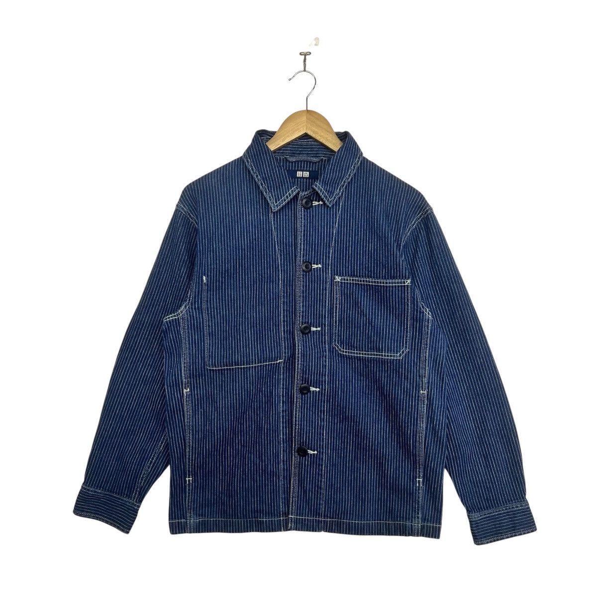 Uniqlo UNIQLO Wabash denim Hickory work chore jacket Size US S / EU 44-46 / 1 - 2 Thumbnail