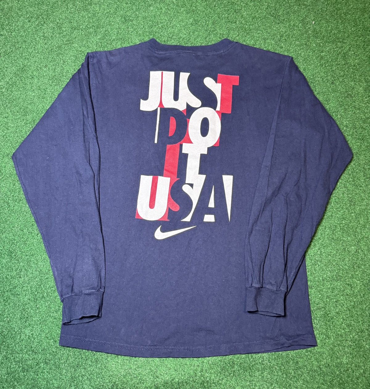Nike × Vintage Vintage 90s Nike 1996 USA Olympics Long Sleeve T Shirt Size US M / EU 48-50 / 2 - 3 Thumbnail
