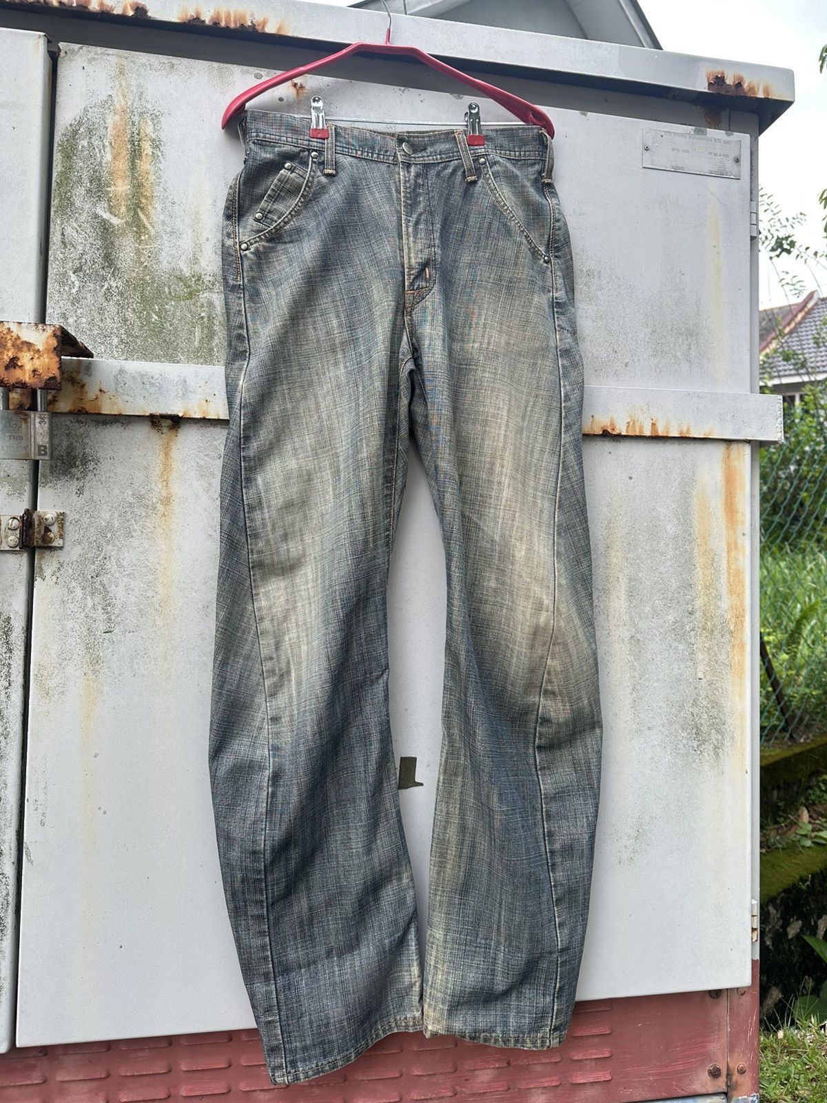 Edwin 👹Vintage Edwin E-Function Straight Cut Baggy Jeans Size US 28 / EU 44 - 3 Thumbnail