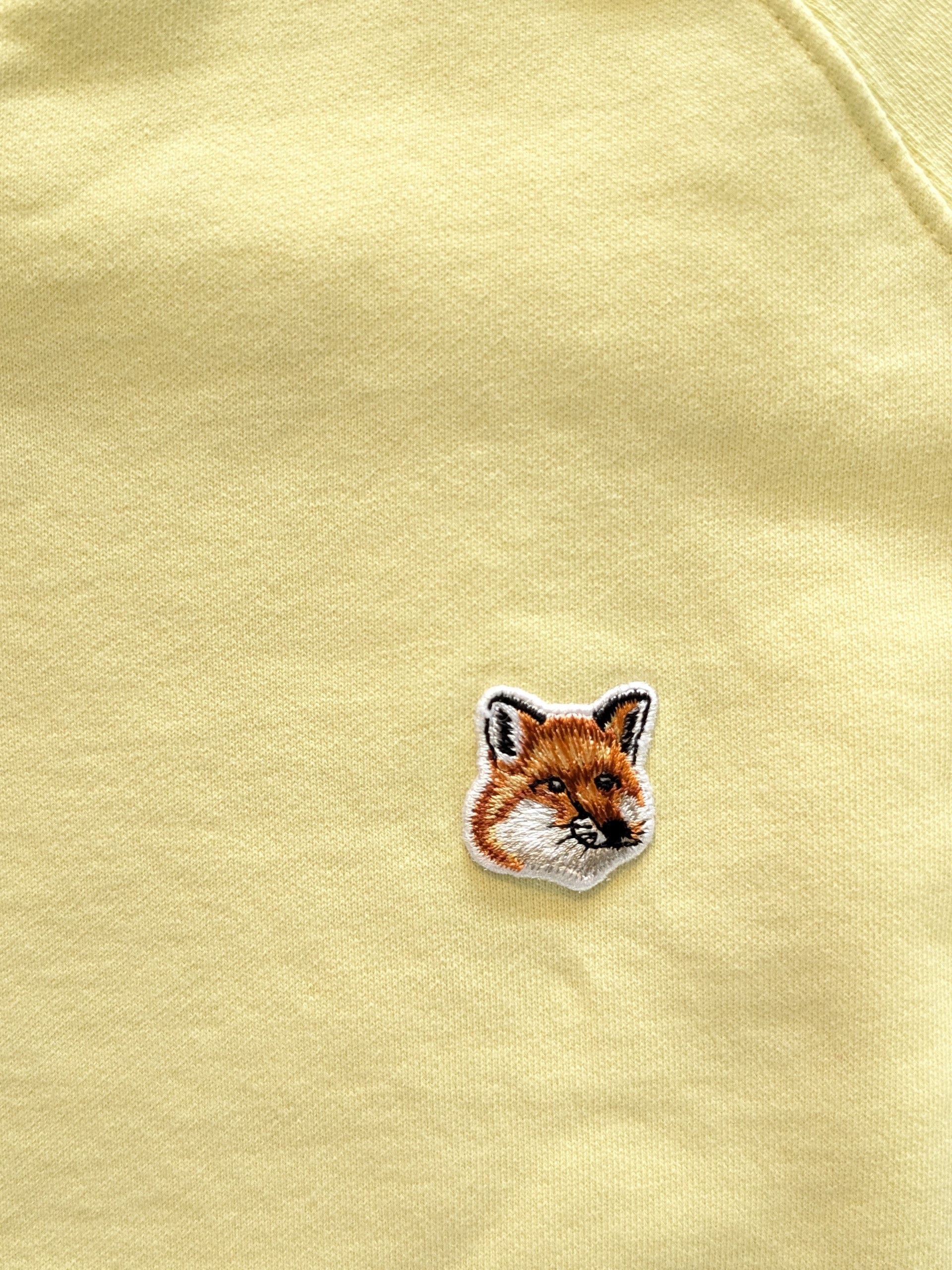 Maison Kitsune Maison Kitsune Yellow Fox Patch French Terry Crewneck XL Size US XL / EU 56 / 4 - 2 Thumbnail