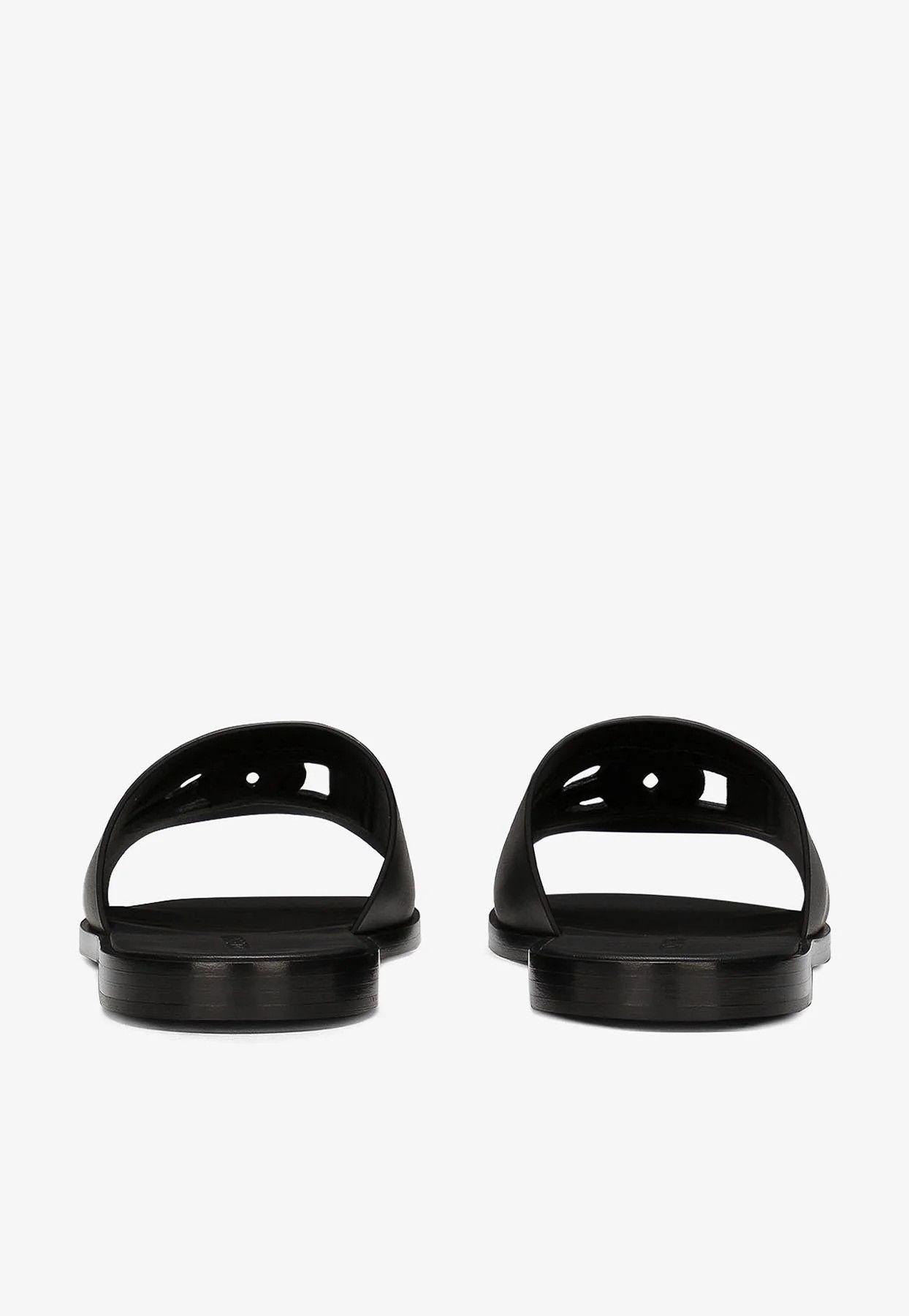 Dolce & Gabbana o1s22i1n0225 Leather Slides in Black Size US 8 / EU 41 - 3 Thumbnail