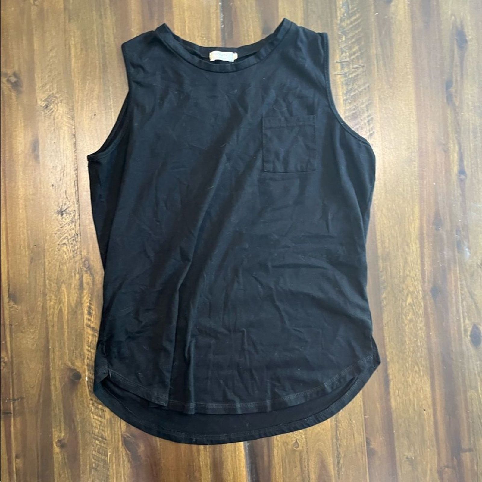 Vintage Hount Black Sleeveless Crew Neck Pocket Tee Size Large Size L / US 10 / IT 46 - 1 Thumbnail