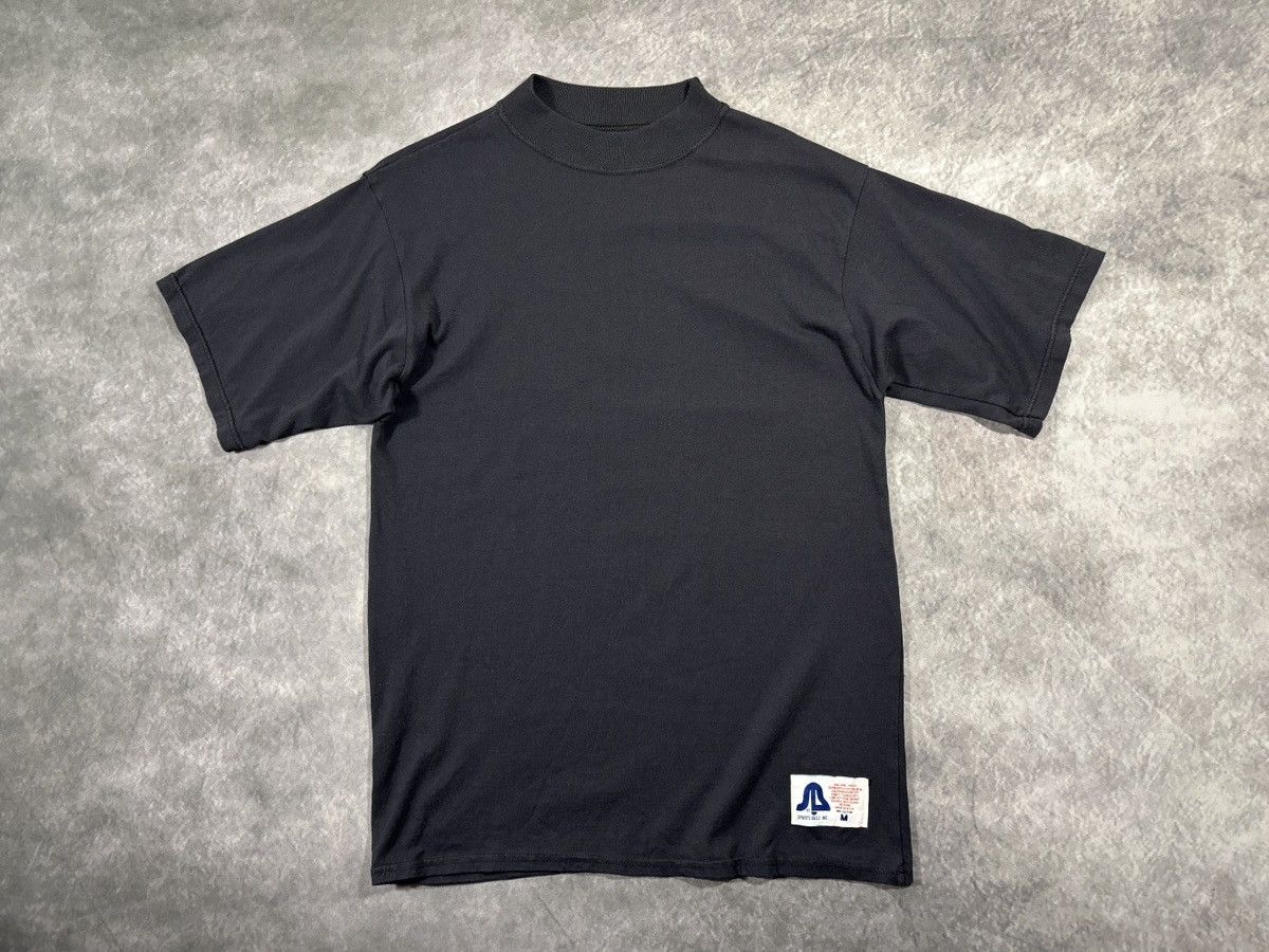 Vintage 1980s Mock Neck Tee Vintage Sports Bell Made in USA Blank Size US M / EU 48-50 / 2 - 13 Thumbnail