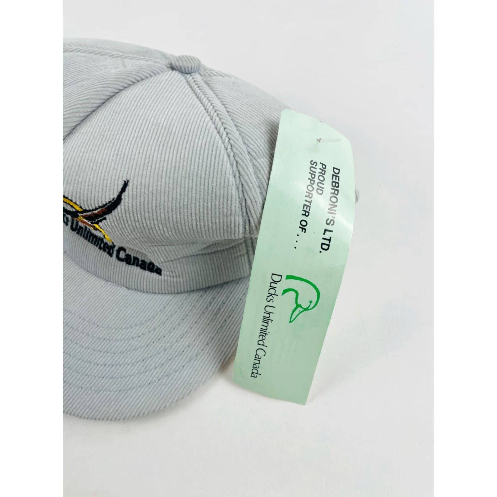 Vintage Ducks Unlimited Hat Gray Canada 50 Years of Conservation Snapback NWT Vintage Marquee Hat Mens Adjustible Snapback Size ONE SIZE - 7 Thumbnail