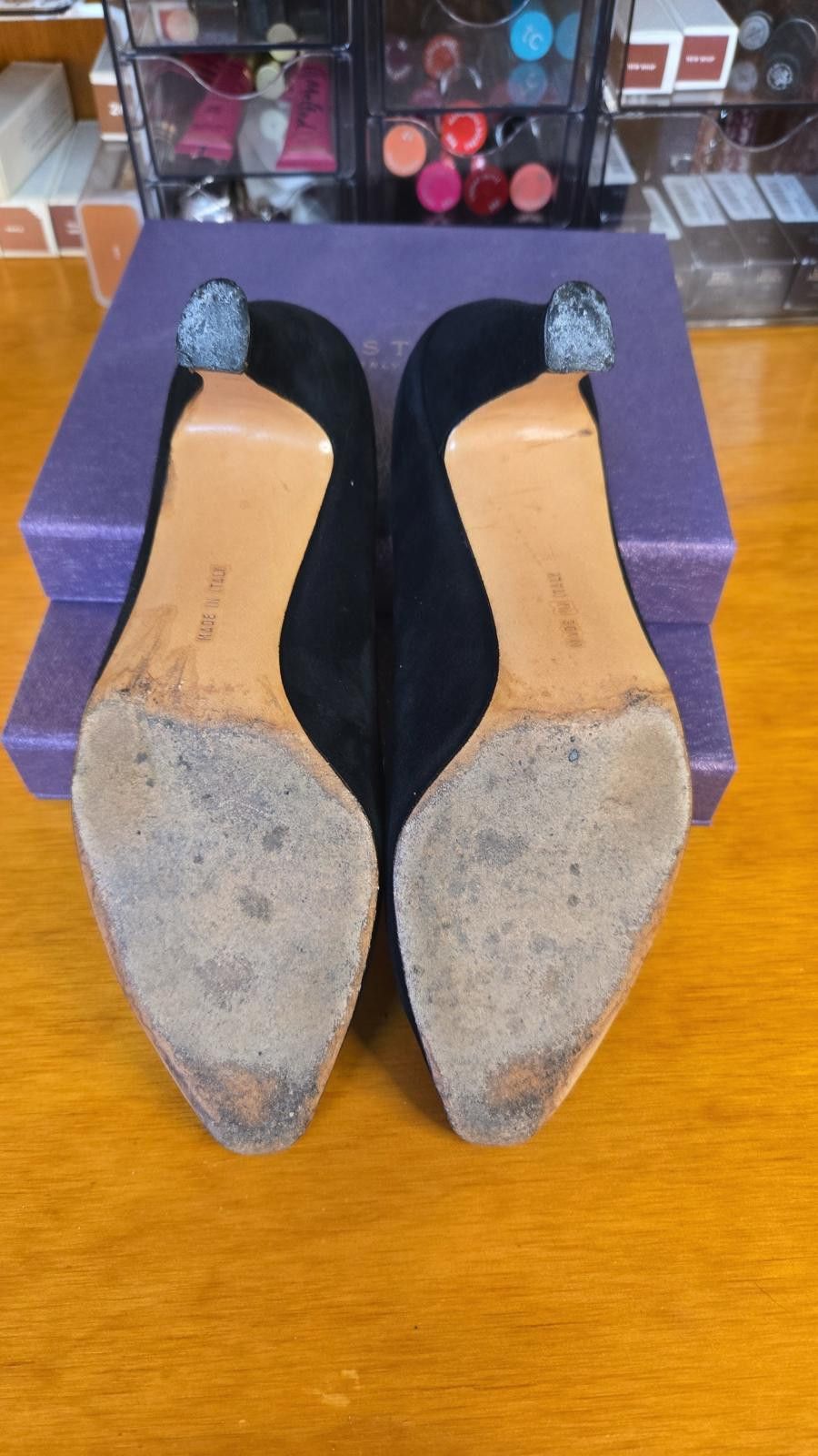 Salvatore Ferragamo ✨ Salvatore Ferragamo Black Suede Pumps ✨ Size US 6 / IT 36 - 4 Thumbnail