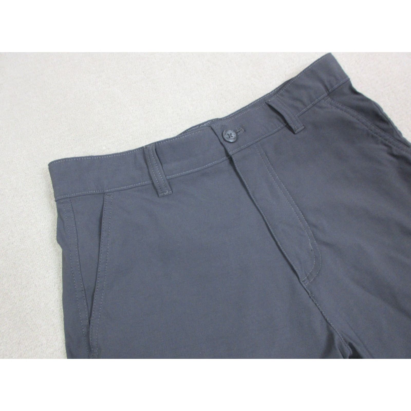 Eddie Bauer Eddie Bauer Shorts Mens 30 Gray Chino Hiking Travel Outdoors Lightweight Nylon Spandex Pockets Logo Regular Fall Spring Summer Winter Outdoor Mens Size US 30 / EU 46 - 2 Thumbnail