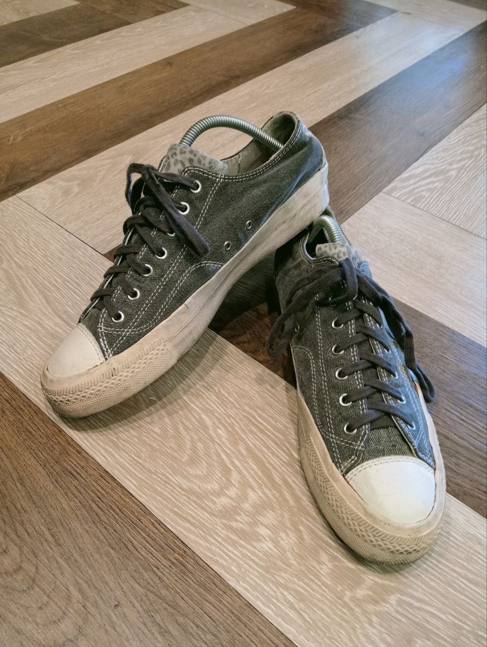 Visvim VISVIM SKAGWAY DENIM LEOPARD LOW CUT SNEAKERS - 9 US Size US 9 / EU 42 - 2 Thumbnail