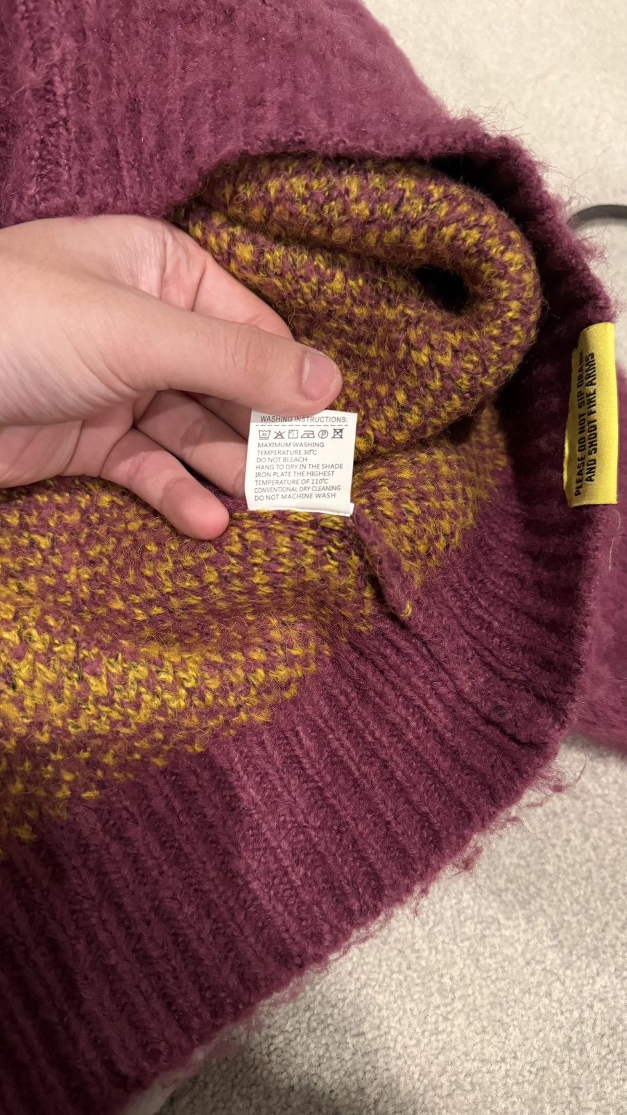 Awful Lot of Cough Syrup Awful Lot of Cough Syrup Mohair Crewneck Size US L / EU 52-54 / 3 - 6 Thumbnail