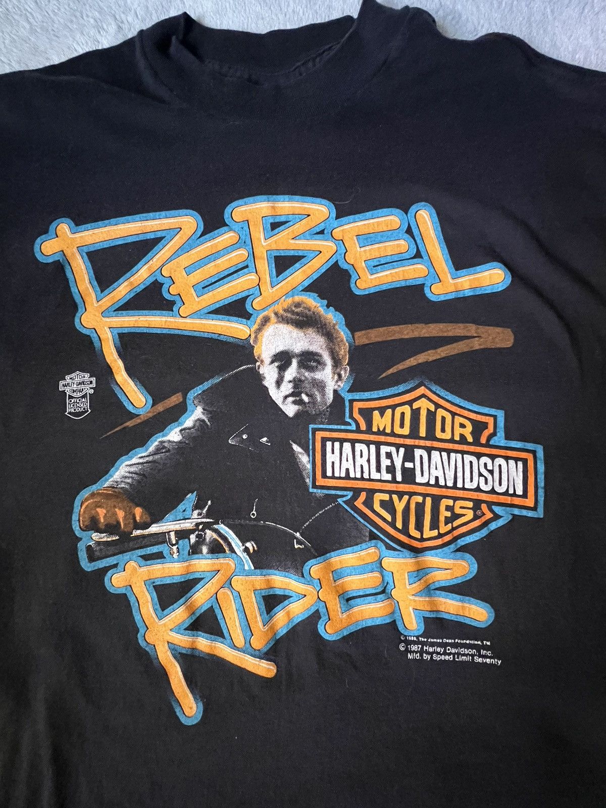 Harley Davidson × Vintage ‘86 JAMES DEAN HARLEY DAVIDSON PROMO Size M / US 6-8 / IT 42-44 - 1 Thumbnail