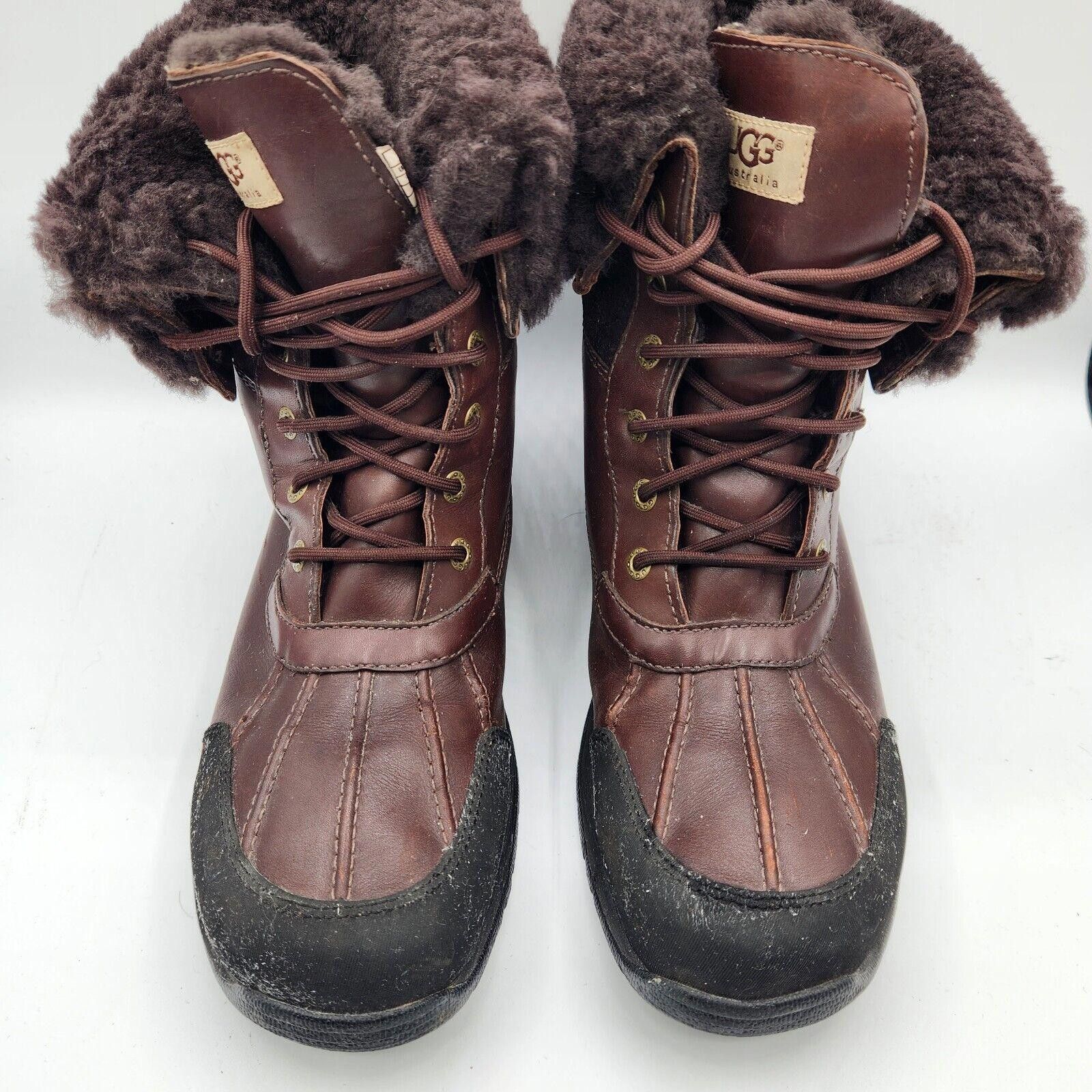 Ugg Ugg Australia Butte Brown Leather Men Boots Size 12 Size US 12 / EU 45 - 2 Thumbnail