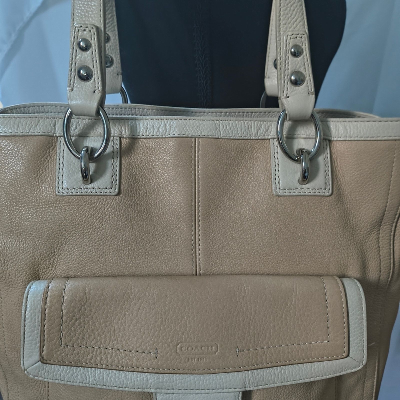 Coach Y2K Coach Penelope Turnlock Carryall Leather Satchel Tote Size ONE SIZE - 7 Thumbnail