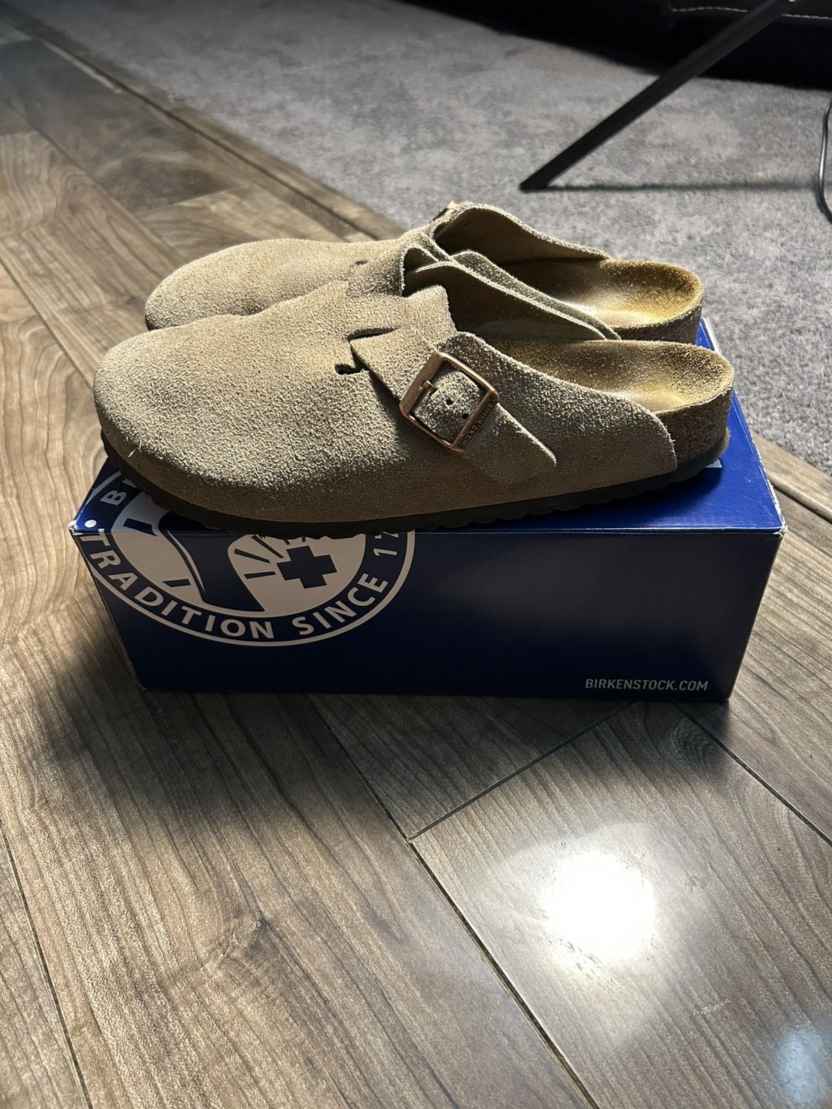 Birkenstock Birkenstock Boston Clog Taupe Size US 10 / EU 43 - 1 Thumbnail