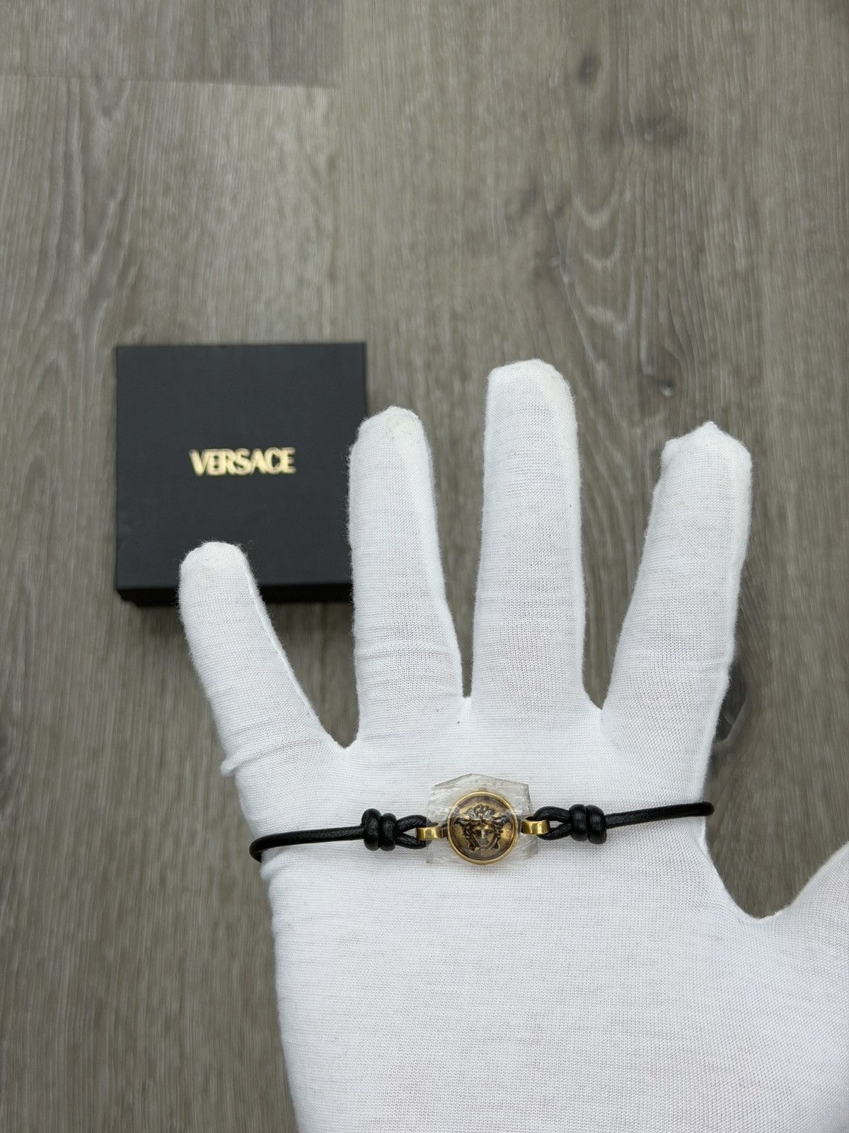 Versace Versace Medusa '95 Leather Bracelet Size ONE SIZE - 1 Thumbnail