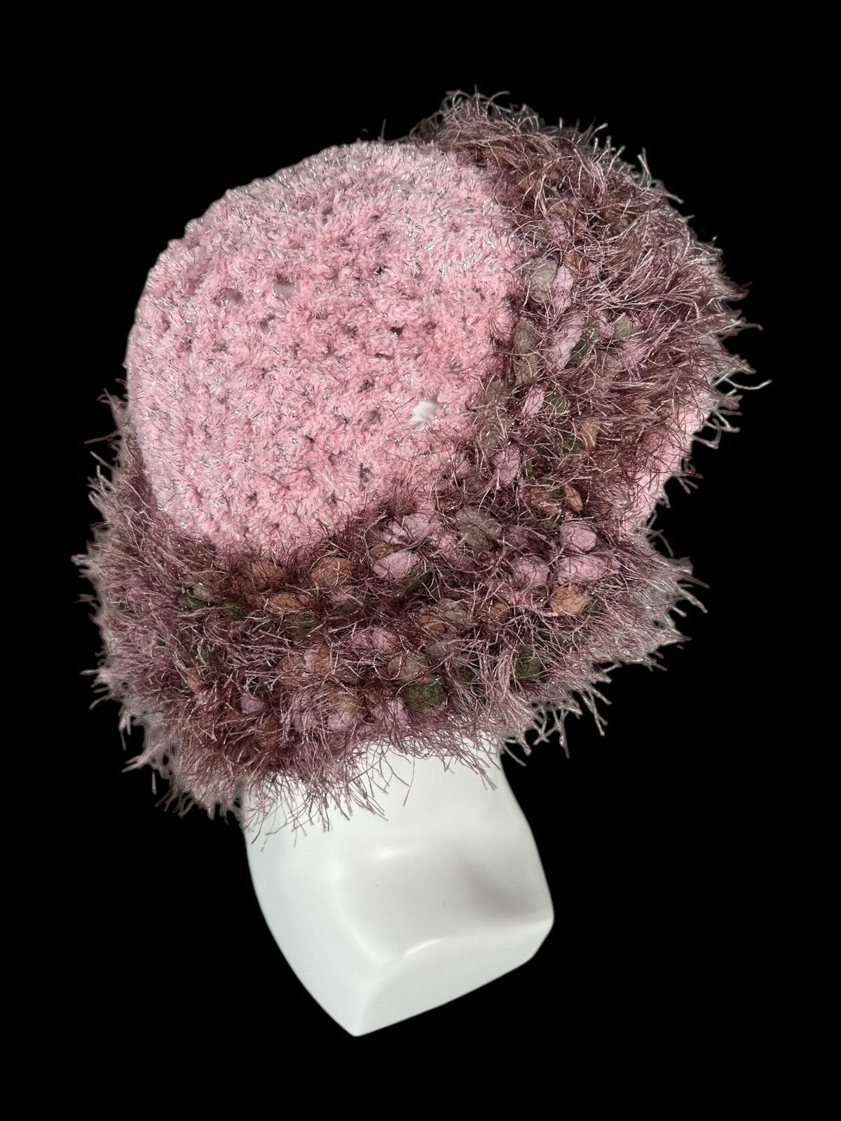 Japanese Brand × Kapital × Vintage Hippies style Fur Crochet knitt big Beanie Hats Size ONE SIZE - 1 Thumbnail