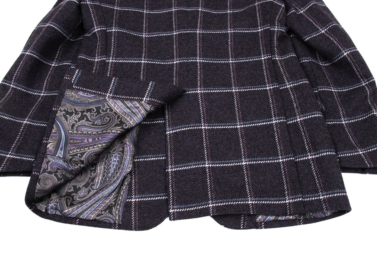 Etro Wool Check Jacket in Purple Size 52 Size US L / EU 52-54 / 3 - 15 Thumbnail