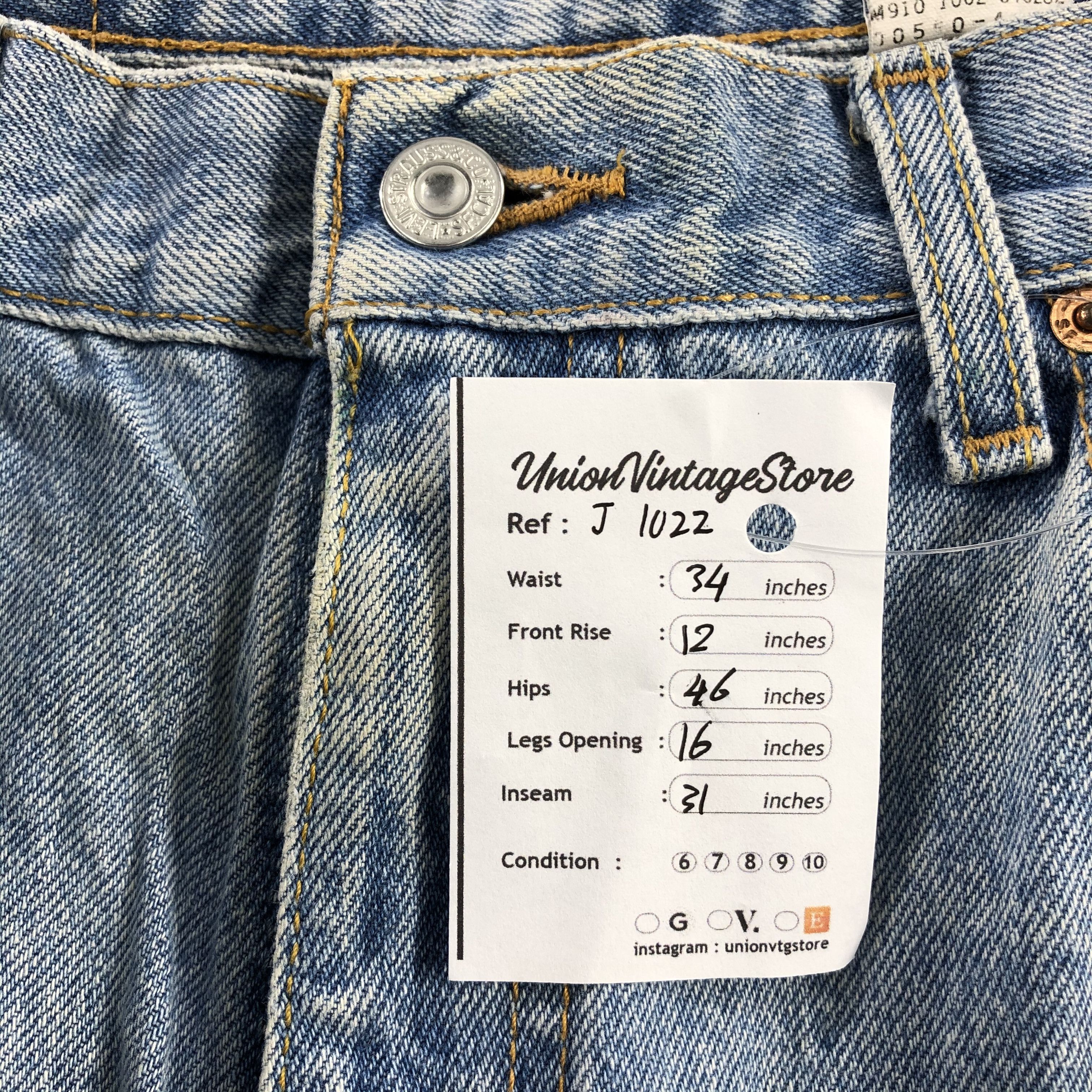 Levi's 90s Light Washed Vintage Levis 550 Jeans-J1022 Size US 35 - 12 Thumbnail