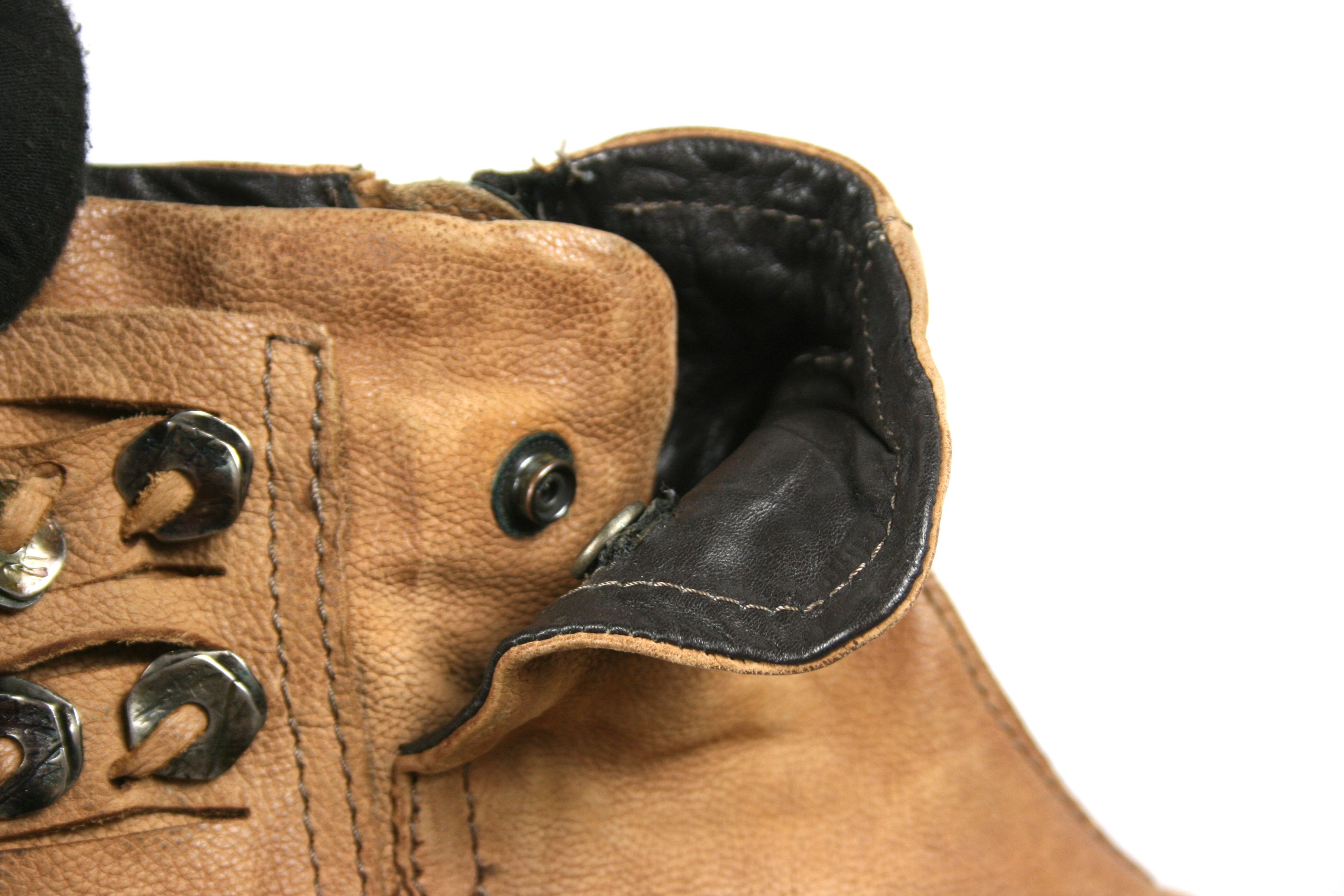 A.S.98 00S Medallions Biker Leather Ankle Boots Vintage Size US 9 / IT 39 - 11 Thumbnail