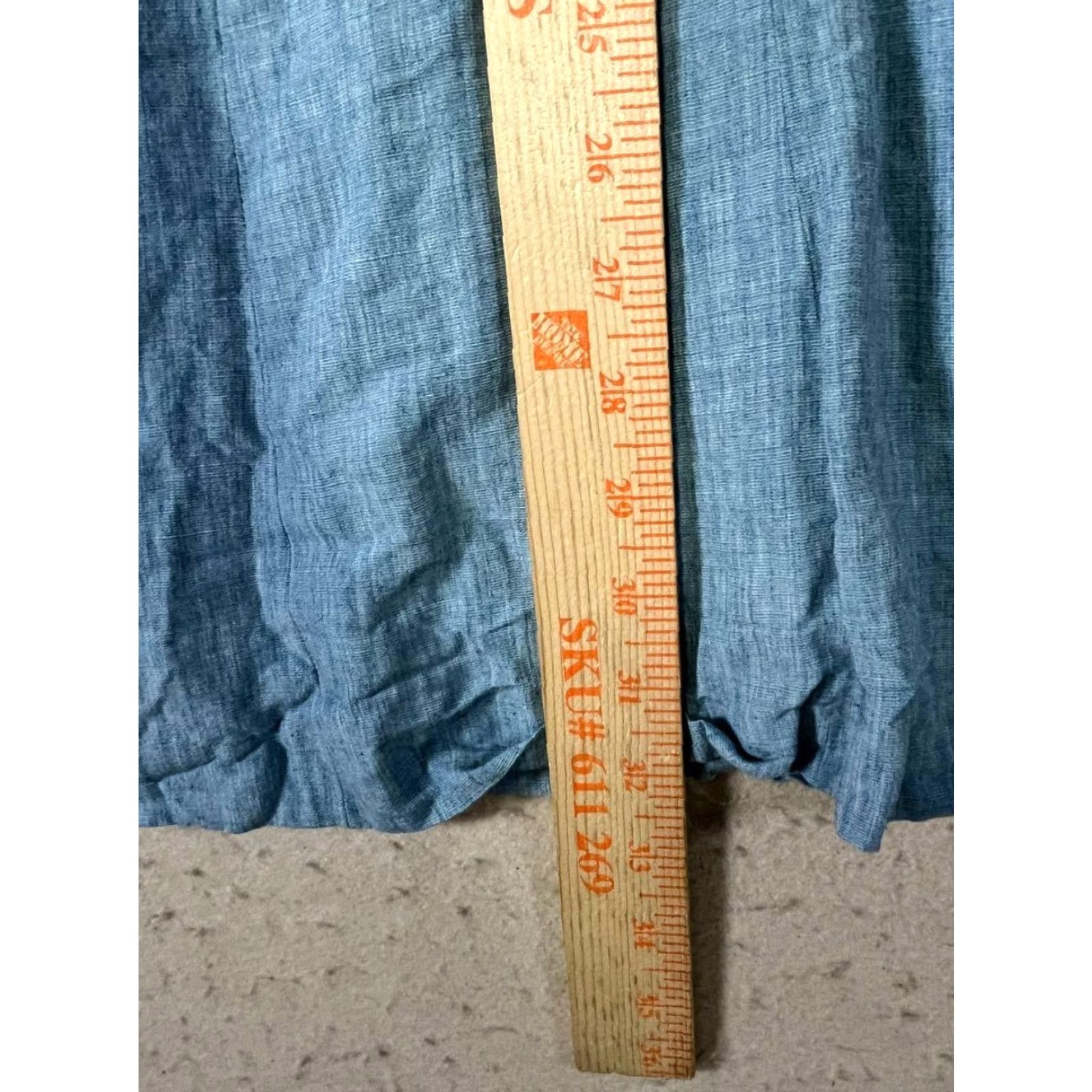 Vintage It Mishaa Women Dress Blue Midi Short Sleeve Zip Small Linen Blend Knit Sheath - Regular - Women Size 28" / US 6 / IT 42 - 4 Thumbnail