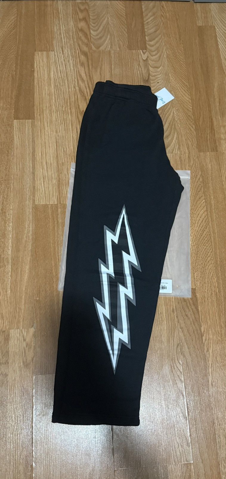 Eric Emanuel Eric Emanuel Black Bolt Pattern Sweatpants Size US 32 / EU 48 - 4 Thumbnail