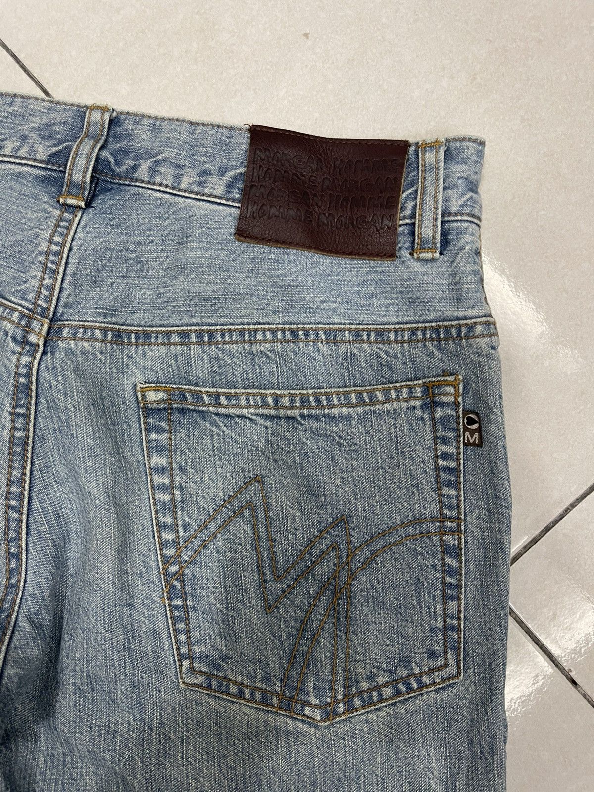 Morgan Homme Archival Morgan Homme Floral Embroidered Flare Denim Size US 30 / EU 46 - 12 Thumbnail