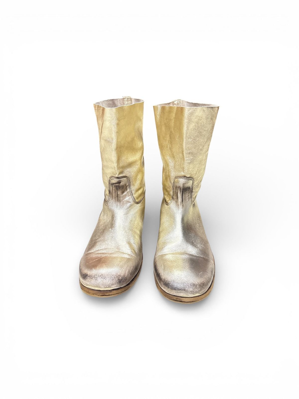 Officine Creative OFFICINE CREATIVE 178 METALLIC GOLD BOOTS SIZE 43 Size US 10 / EU 43 - 5 Thumbnail