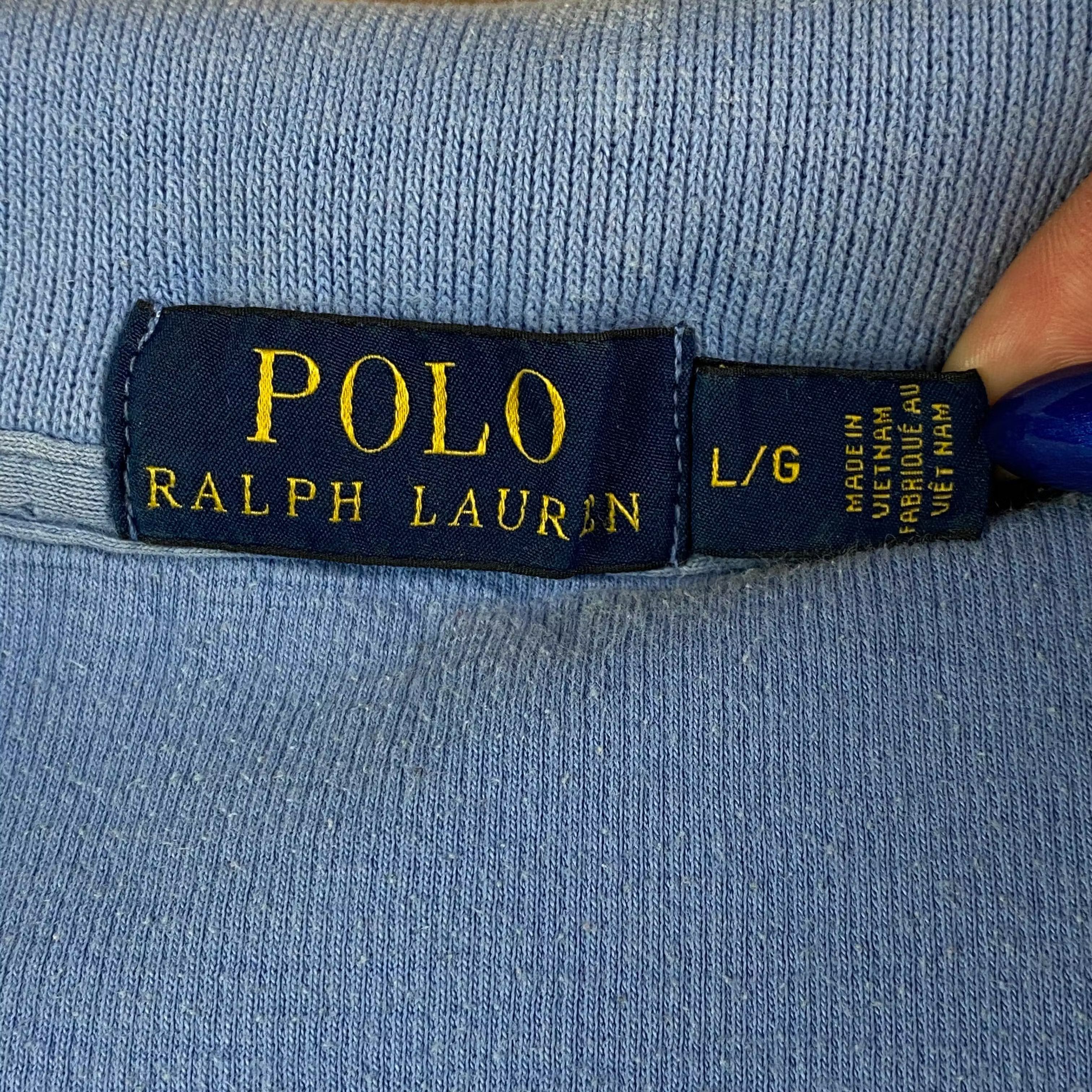 Polo Ralph Lauren × Ralph Lauren Mens Sweater 1/3 Zip Polo By Ralph Lauren Size L Size US L / EU 52-54 / 3 - 3 Thumbnail