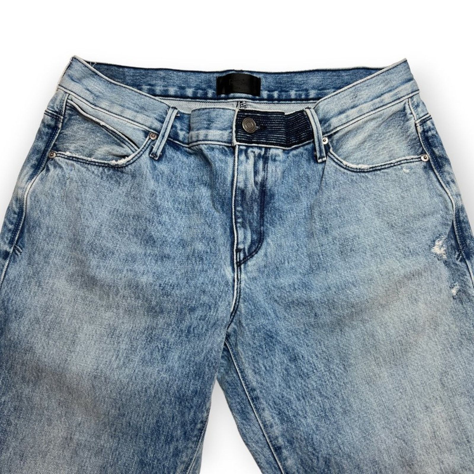 Rta RTA Ryder Straight Jeans Light Blue Frayed Hem Size 29 Size 29" - 13 Thumbnail