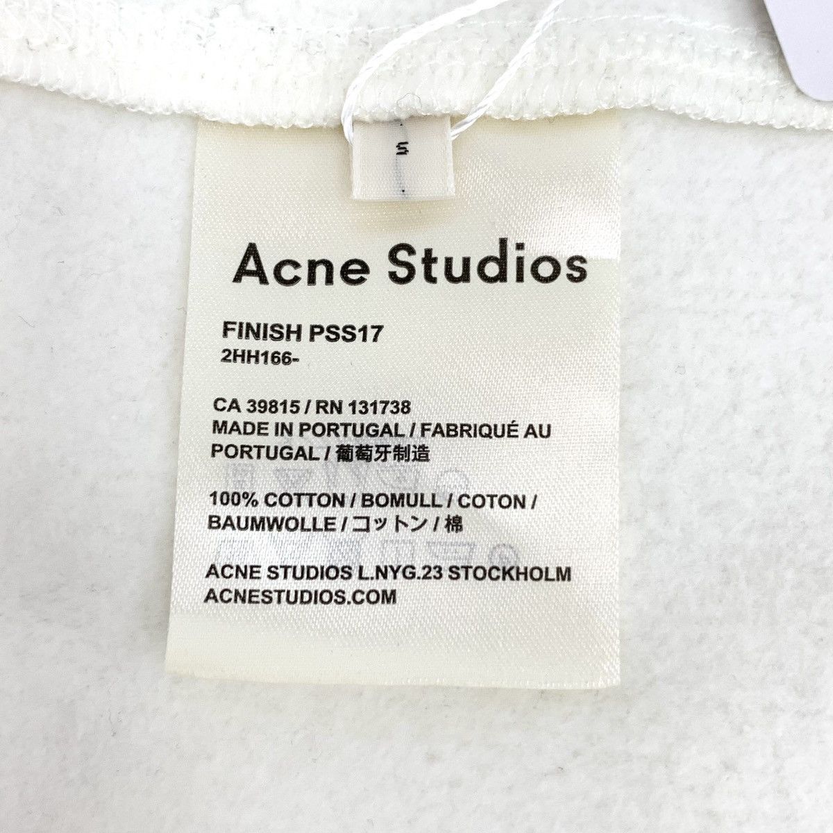 Acne Studios Acne Studios Off-white Long Sleeve Sweatshir K26WX Size S / US 4 / IT 40 - 7 Thumbnail
