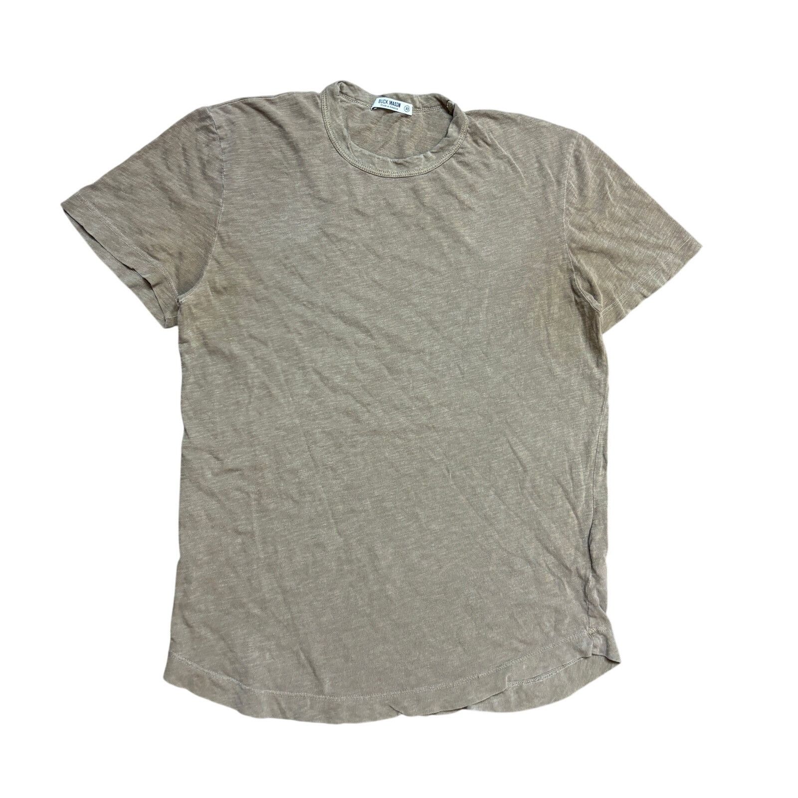 Buck Mason Buck Mason Slub Cotton Curved Hem Crew T Shirt Men's XS Size US XS / EU 42 / 0 - 1 Thumbnail