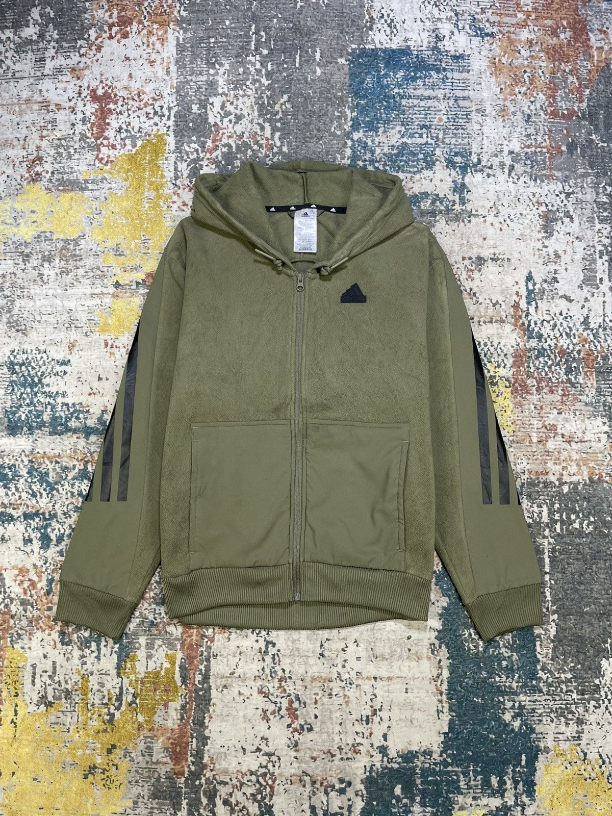 Adidas Adidas Future Icons 3 Stripes Zip Up Fleece Hoodies Size US S / EU 44-46 / 1 - 1 Thumbnail