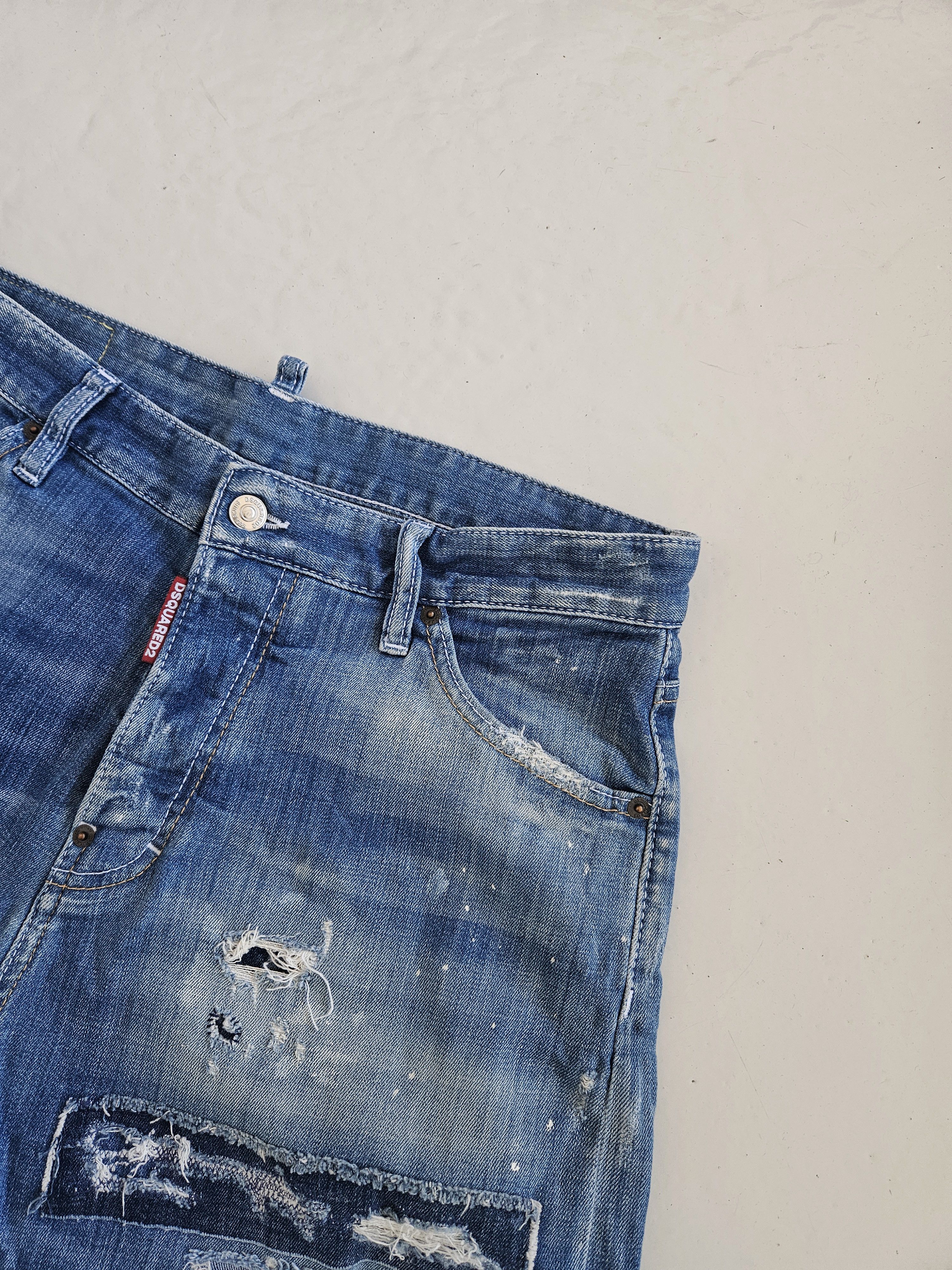 Dsquared2 Dsquared2 square crotch short distressed denim Size US 32 / EU 48 - 6 Thumbnail