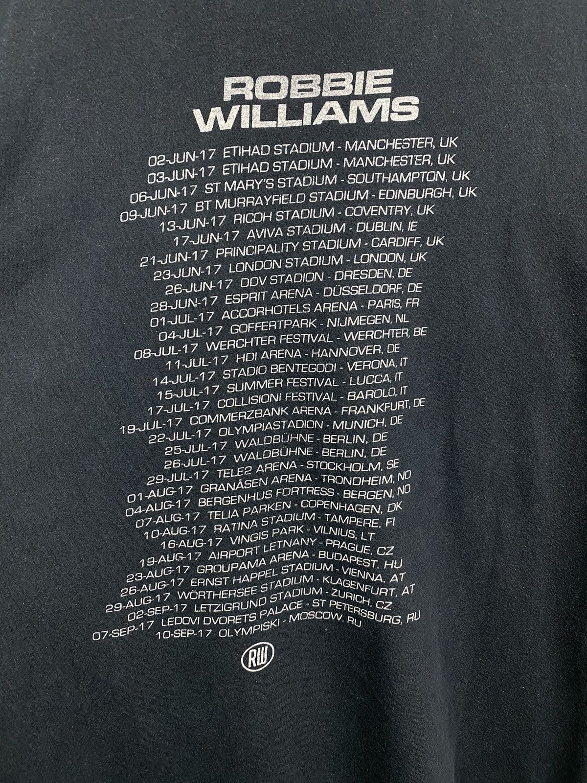 Gildan Vintage 2017 Robbie Williams T-Shirt Rare Retro Y2K Size US L / EU 52-54 / 3 - 8 Thumbnail