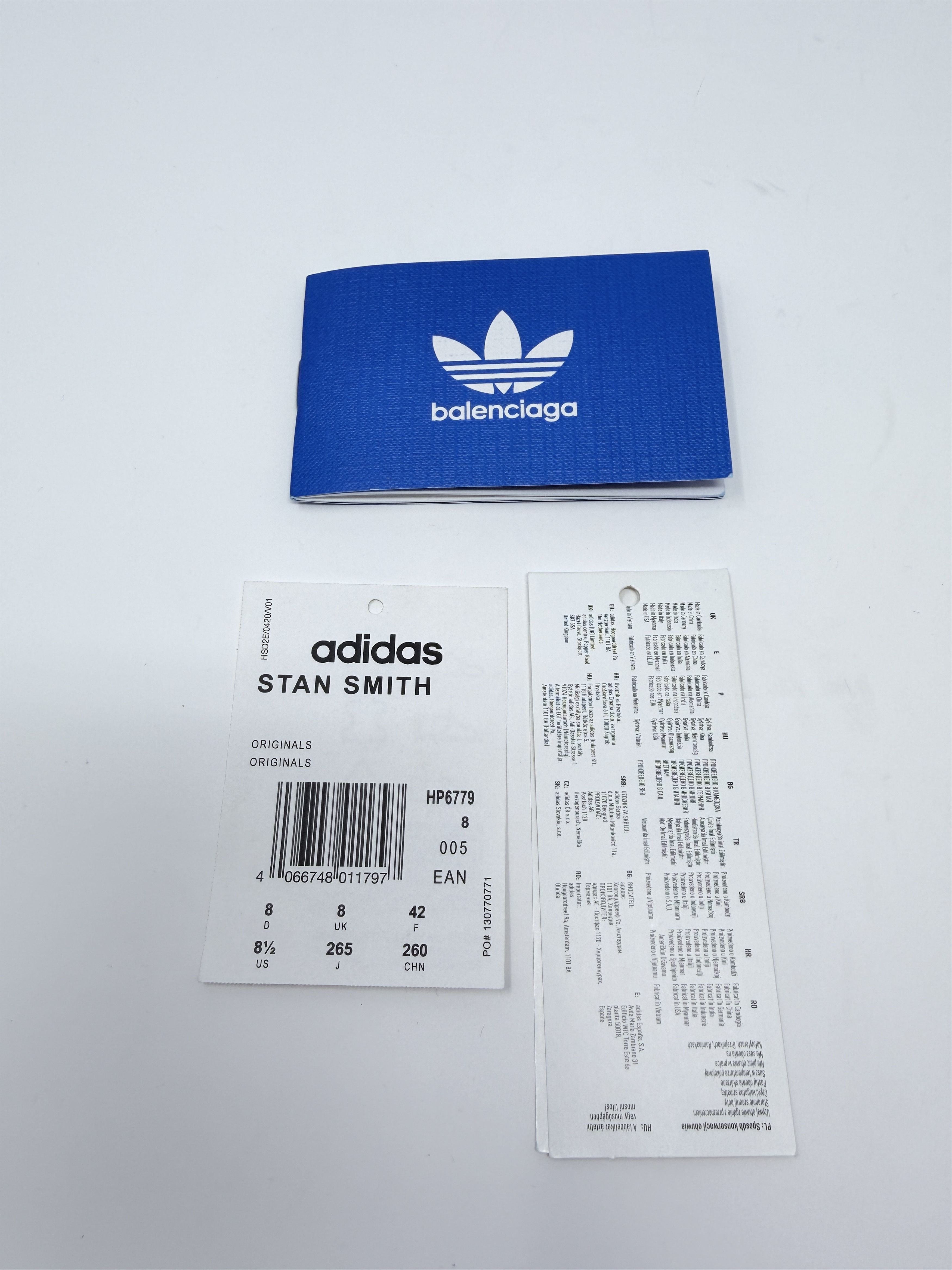 Adidas × Balenciaga Balenciaga adidas Stan Smith Black Distressed Size US 9 / EU 42 - 10 Thumbnail